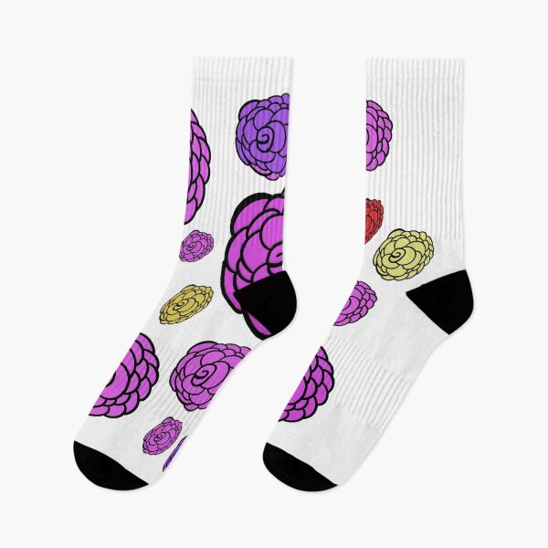 Item preview, Hand Drawn Purple, Yellow, and Orange Roses designed and sold by Victoria Rose.