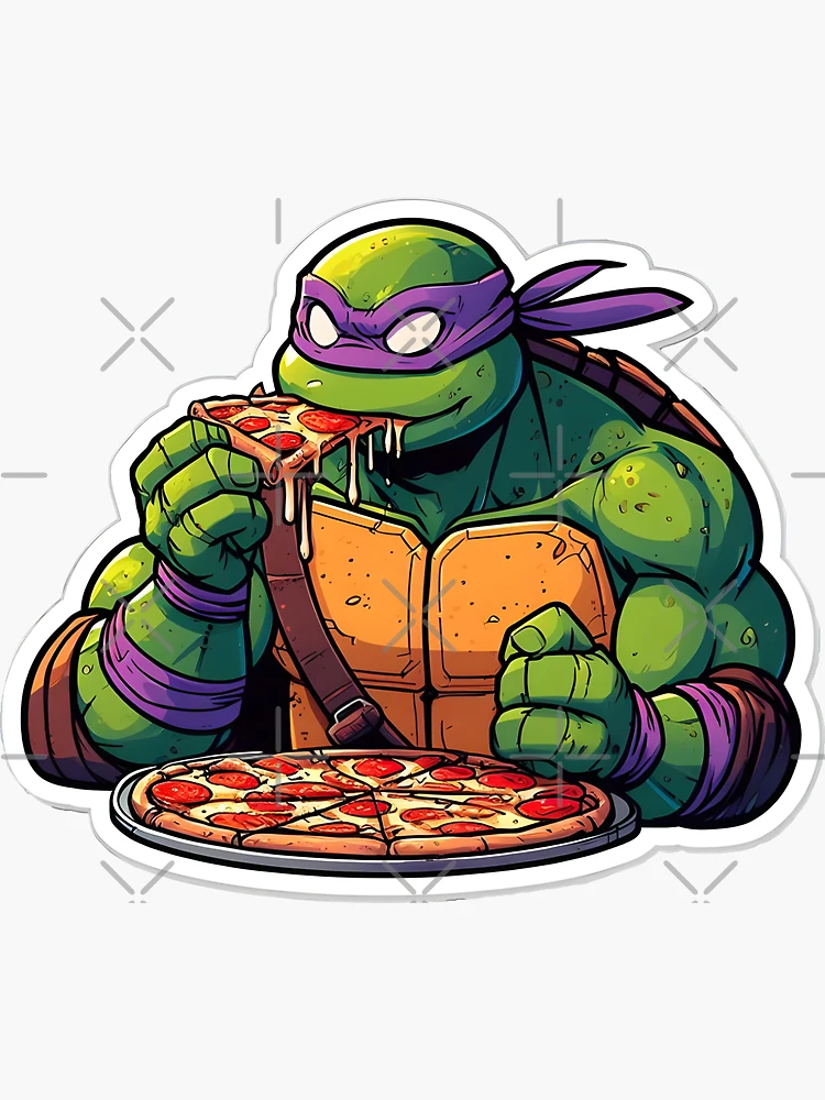 Donatello Eating Pizza