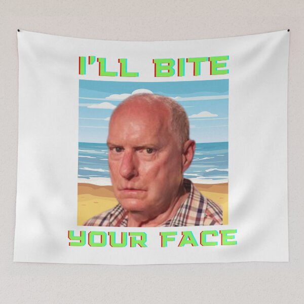 Artikelvorschau, Ich werde dir ins Gesicht beißen, Alf Stewart entworfen und verkauft von Teehawk.