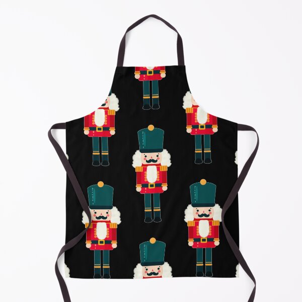Item preview, Red and Green Christmas Nutcracker Toy Soldier Graphic Art - Black Background designed and sold by Star-Fragment.