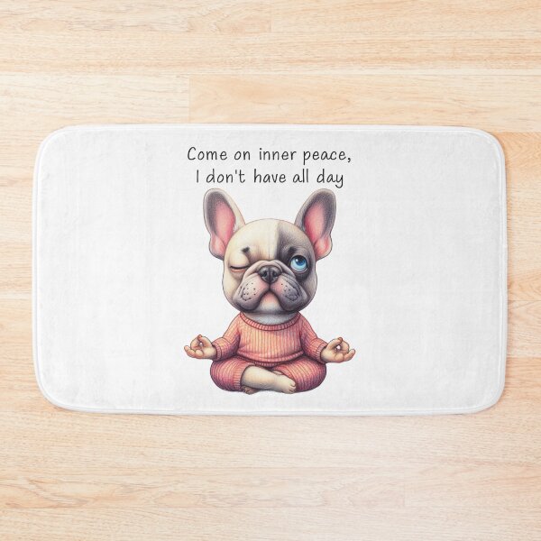 Item preview, French Bulldog Yoga Inner Peace designed and sold by TwoPotatoes.