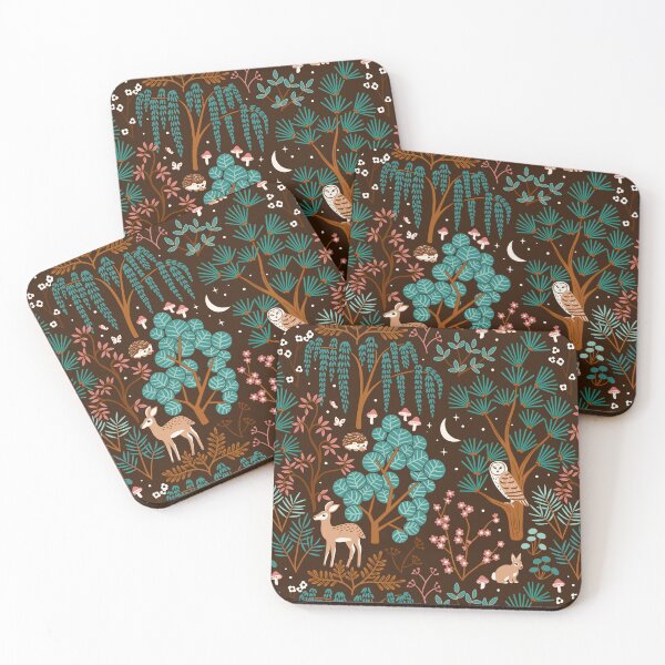 Item preview, Woodland Night Life - Warm Browns designed and sold by TigaTiga.