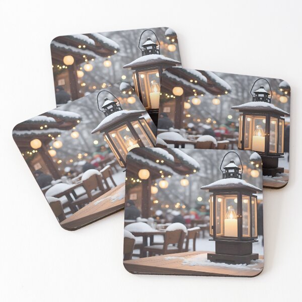 Item preview, Warm Holiday Lamp In The Snow designed and sold by PlanetMarker.