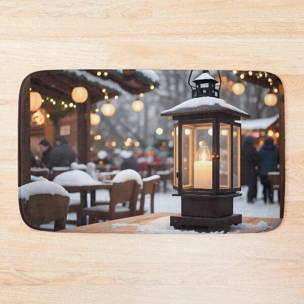 Item preview, Warm Holiday Lamp In The Snow designed and sold by PlanetMarker.