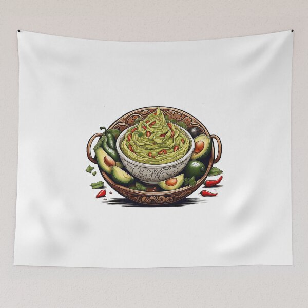 Item preview, Zesty Fiesta: Spicy Guacamole Delight designed and sold by Fenomena Designs.