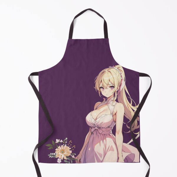 Item preview, Innocent Blond Anime Girl Holding Flowers | Charming Floral Delight designed and sold by Anime-Community.