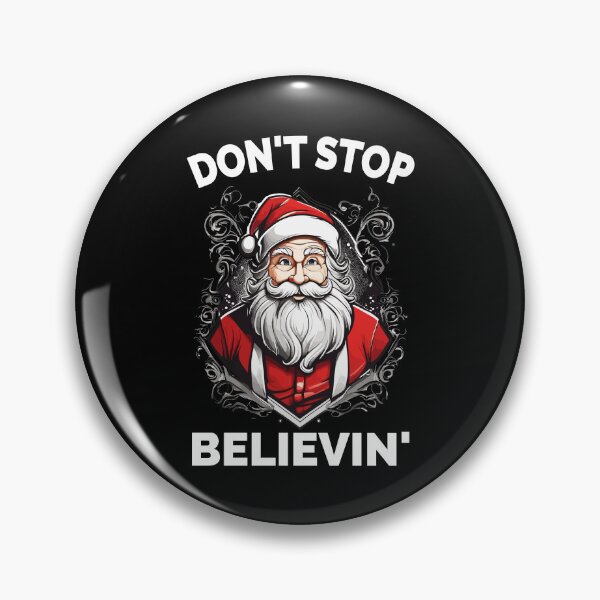 Item preview, Don't Stop Believin' Santa Claus Christmas designed and sold by Peculiarts.