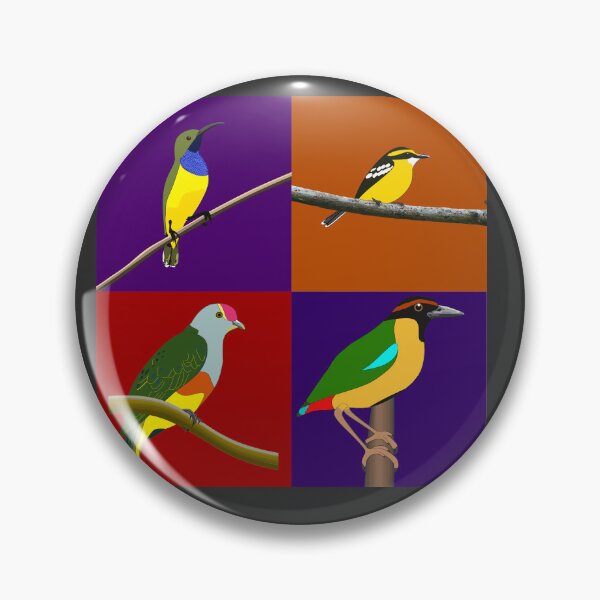 Item preview, Four yellow birds designed and sold by CairnsBirders.