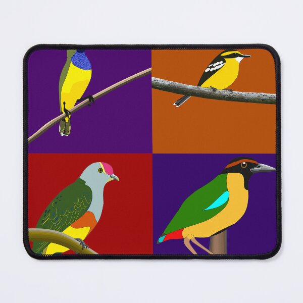 Item preview, Four yellow birds designed and sold by CairnsBirders.