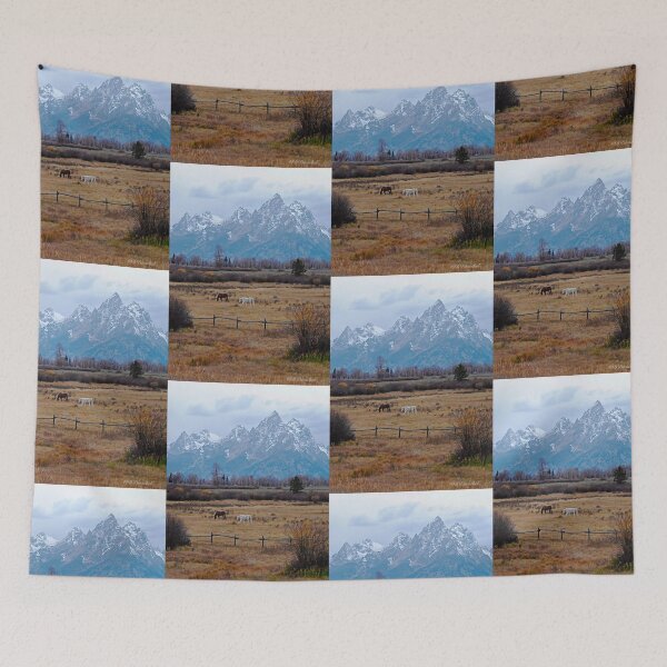 Item preview, Tetons Fields and Horses designed and sold by Tdcc2000.