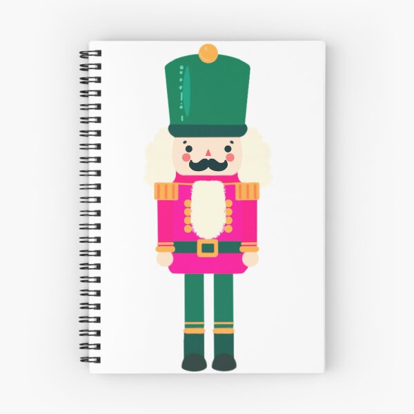 Item preview, Pink and Green Christmas Nutcracker Toy Soldier Graphic Art - White Background designed and sold by Star-Fragment.