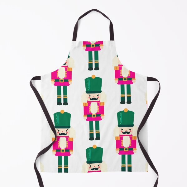 Item preview, Pink and Green Christmas Nutcracker Toy Soldier Graphic Art - White Background designed and sold by Star-Fragment.