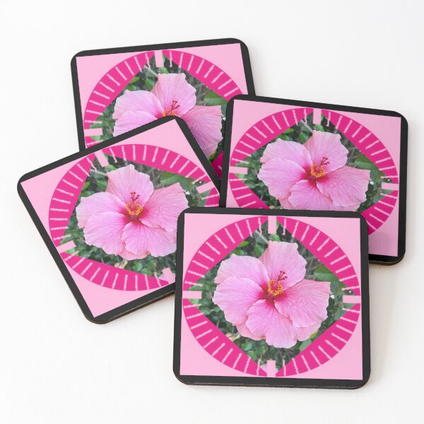 Item preview,  Pink-Hibiscus flower comtemporary style  by Iritof designed and sold by iritof.