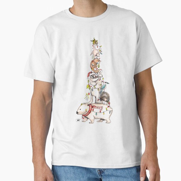 Aussie animal Christmas tree Classic T-Shirt