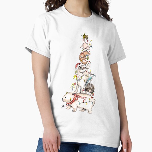 Aussie animal Christmas tree Classic T-Shirt