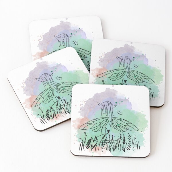 Artikelvorschau, Feensitzendes Aquarell entworfen und verkauft von FaelynDesigns.