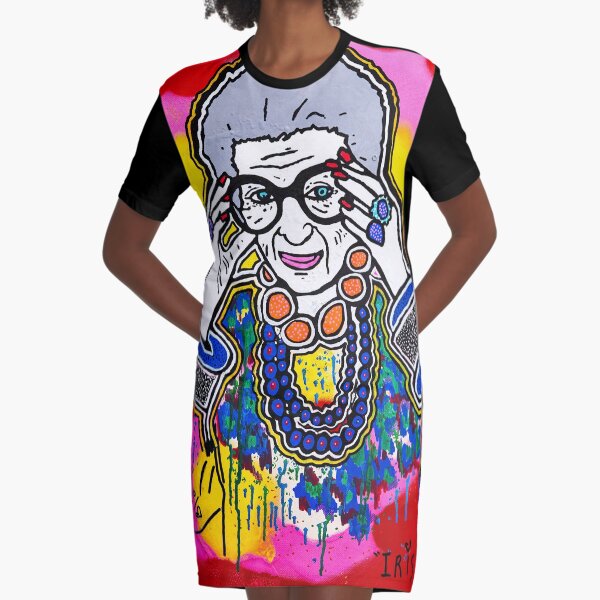 The Iris Apfel Merchandise Collection by Dusty O Graphic T-Shirt Dress