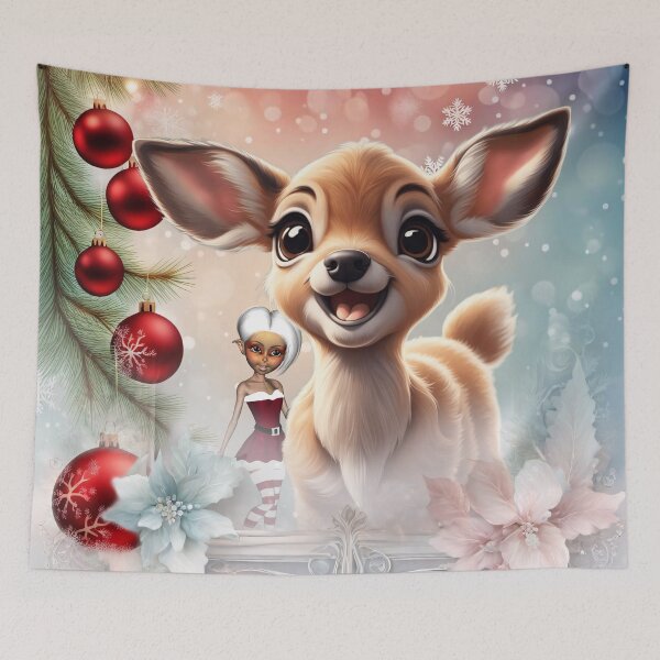 Item preview, Sweet reindeer and cute elves designed and sold by nicky2342.