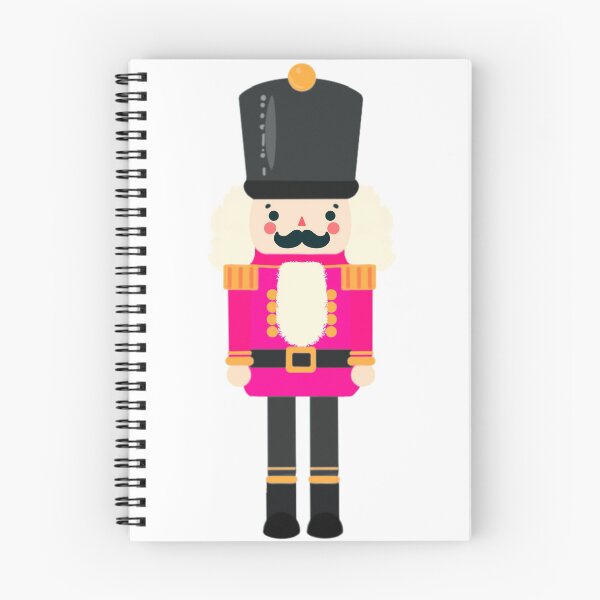 Item preview, Hot Pink and Black Christmas Nutcracker Toy Soldier Graphic Art - White Background designed and sold by Star-Fragment.