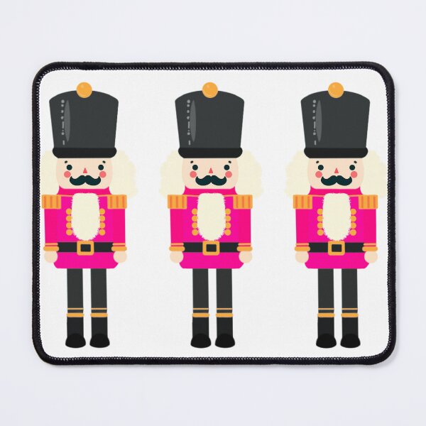 Item preview, Hot Pink and Black Christmas Nutcracker Toy Soldier Graphic Art - White Background designed and sold by Star-Fragment.