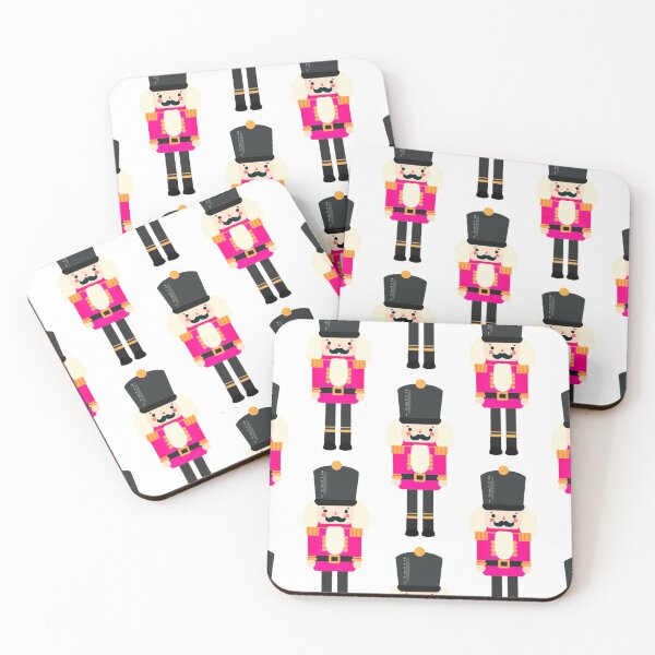 Item preview, Hot Pink and Black Christmas Nutcracker Toy Soldier Graphic Art - White Background designed and sold by Star-Fragment.