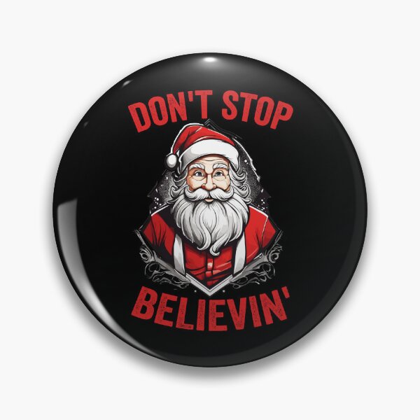 Item preview, Don't Stop Believin' Santa Claus Christmas designed and sold by Peculiarts.