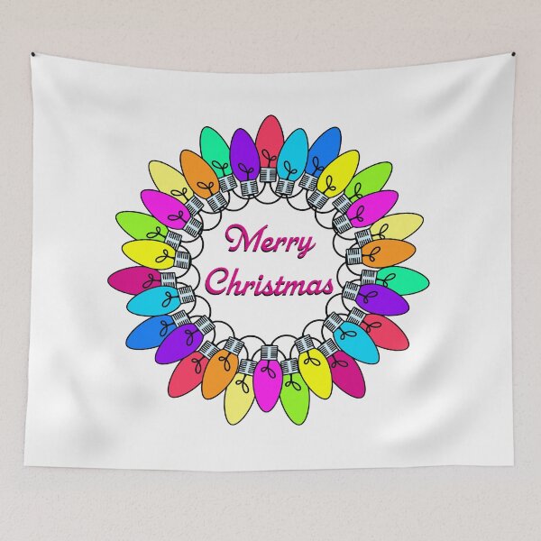 Item preview, Merry Christmas lights Colourful lights designed and sold by Marilyn Franklin.