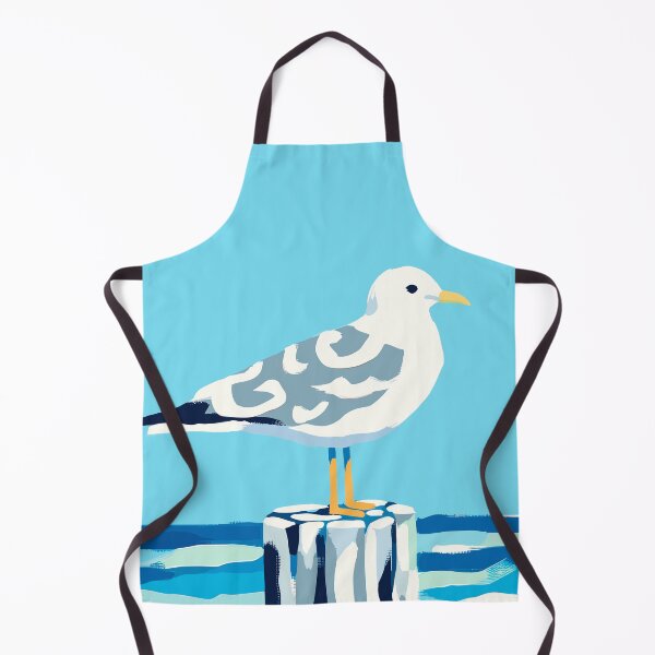 Item preview, Seagull on a Wood Piling by the Sea designed and sold by BrightTide.