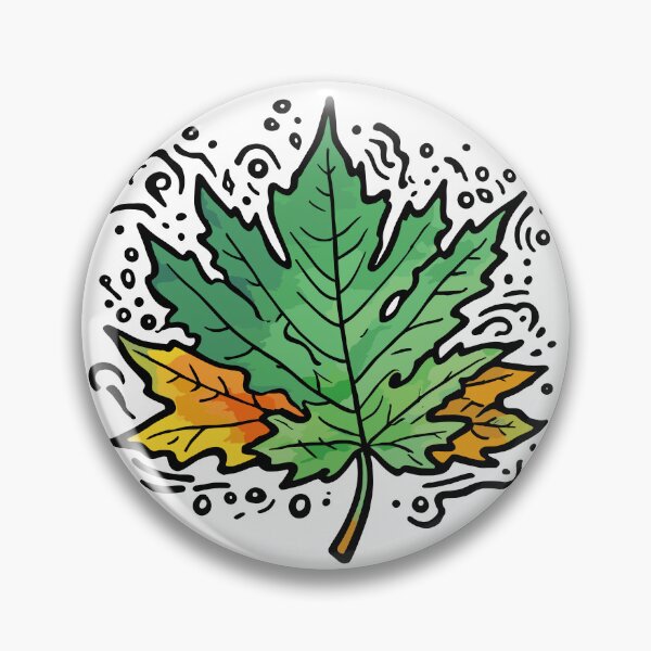 Item preview, Green maple leaves designed and sold by MindFrank.