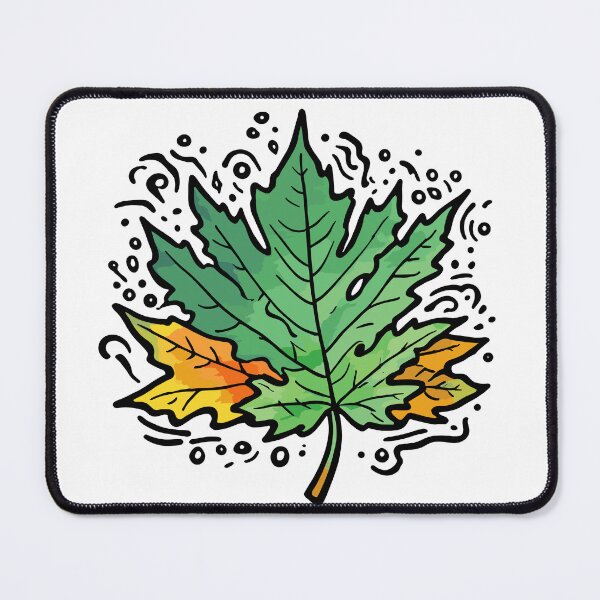 Item preview, Green maple leaves designed and sold by MindFrank.