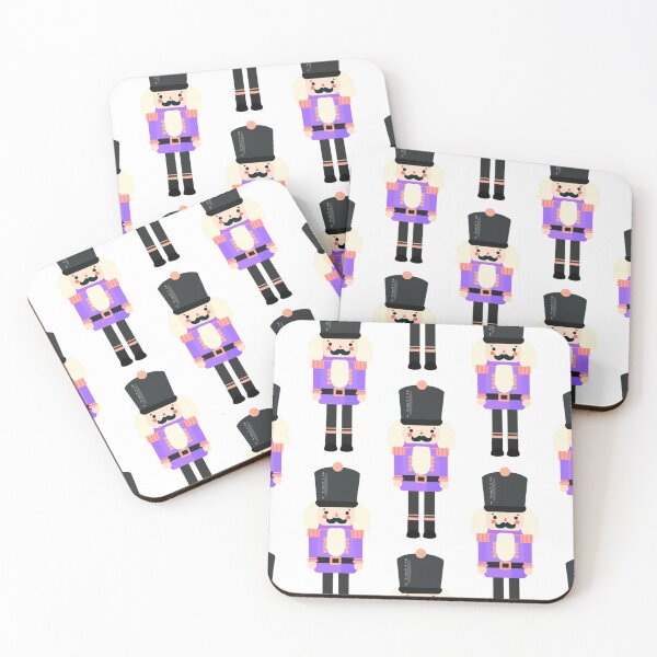 Item preview, Purple and Black Christmas Nutcracker Toy Soldier Graphic Art - White Background designed and sold by Star-Fragment.