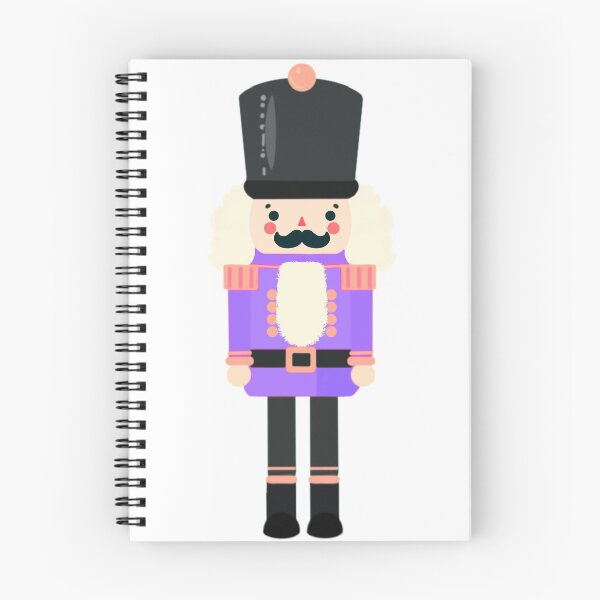Item preview, Purple and Black Christmas Nutcracker Toy Soldier Graphic Art - White Background designed and sold by Star-Fragment.