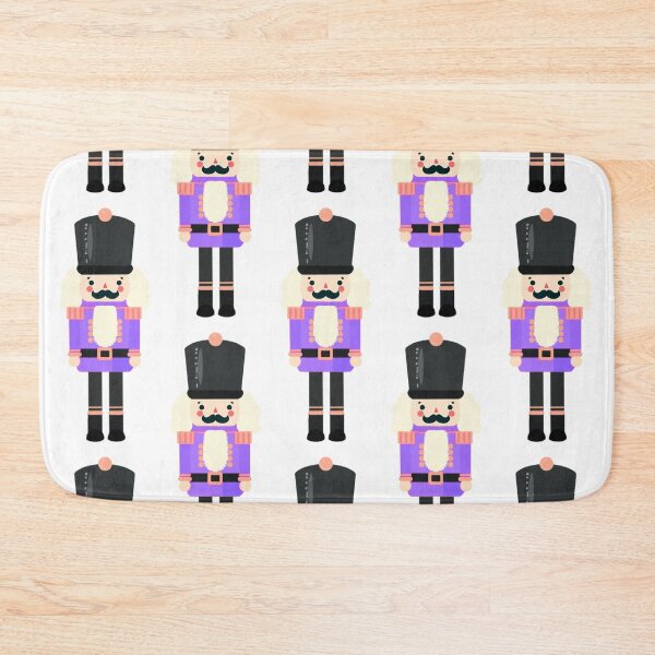 Item preview, Purple and Black Christmas Nutcracker Toy Soldier Graphic Art - White Background designed and sold by Star-Fragment.