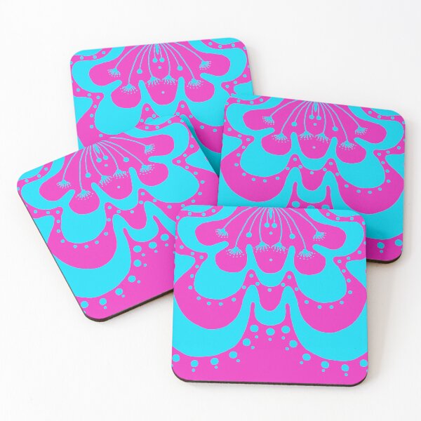 Item preview, Floral Waves of Pink and Blue designed and sold by SoshanaC.