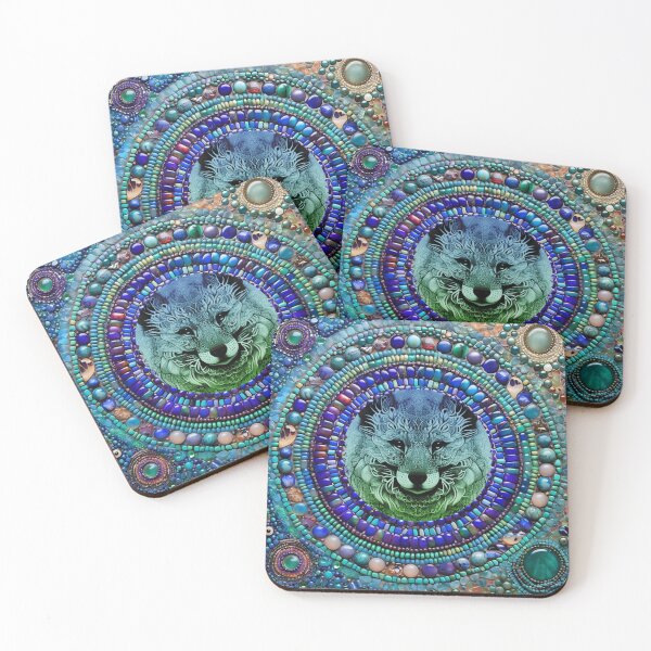 Item preview, Colorful Fox in a mandala designed and sold by clarazen.