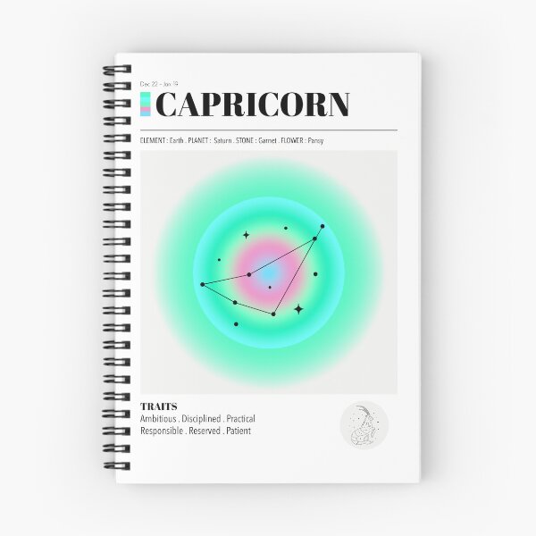 Item preview, Capricorn Astrology Zodiac Aura Gradient Poster designed and sold by BodhiSummer.