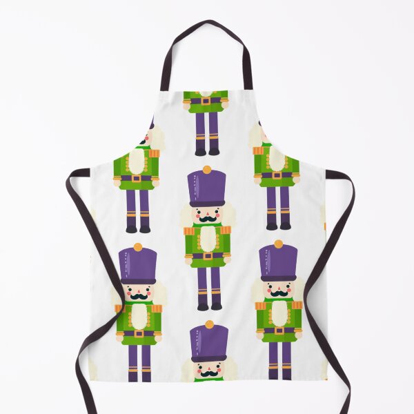 Item preview, Green and Purple Christmas Nutcracker Toy Soldier Graphic Art - White Background designed and sold by Star-Fragment.