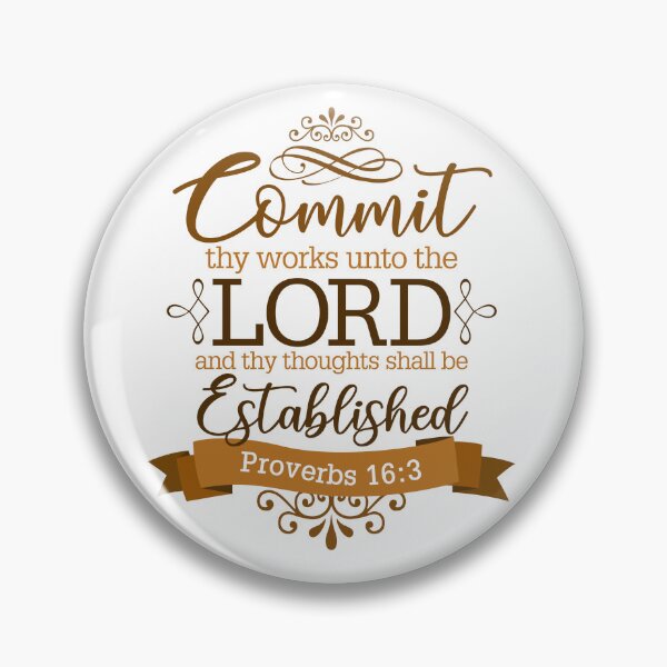 Item preview, Commit your works to the Lord - Proverbs 16:3 designed and sold by JcArte17.
