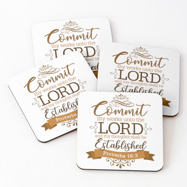 Item preview, Commit your works to the Lord - Proverbs 16:3 designed and sold by JcArte17.