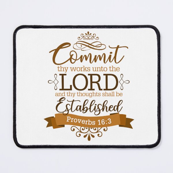 Item preview, Commit your works to the Lord - Proverbs 16:3 designed and sold by JcArte17.
