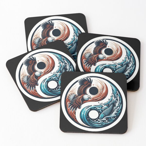 Item preview, Yin Yang Eagle Fish Symbol designed and sold by MegaDirt.