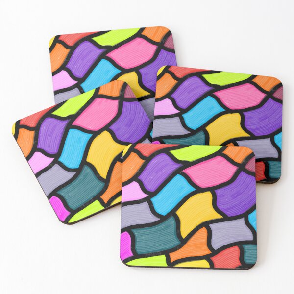 Item preview, Wavy colourful pattern designed and sold by Design-Focus.