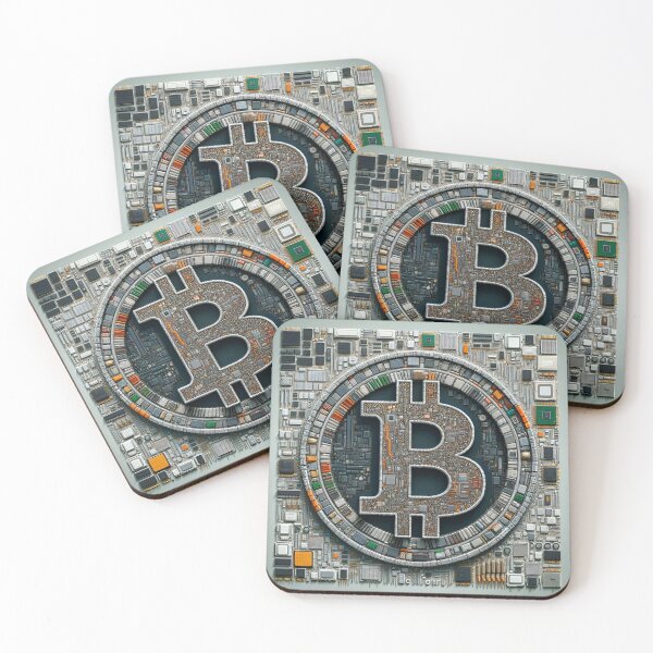 Item preview, Digital Currency Fabric: The Bitcoin Mosaic designed and sold by Ultraviolet1337.