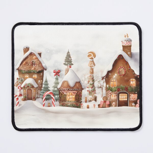 Item preview, Gingerbread Dreams V2, Style: watercolor print, Festive scene, Memorable sweetness. designed and sold by MeawExoplanet.