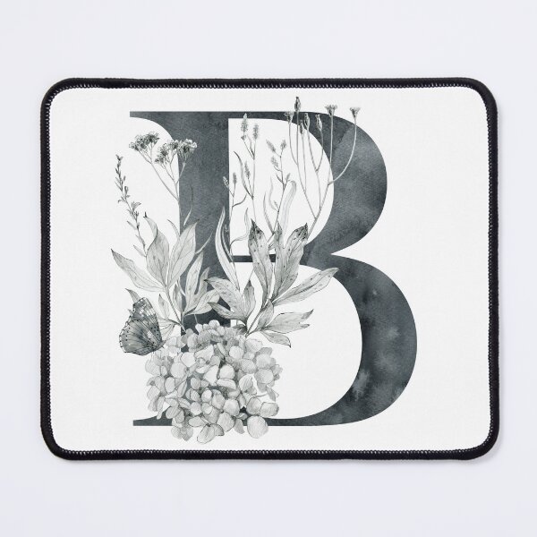 Item preview, Watercolor floral letter B designed and sold by tapilipa.