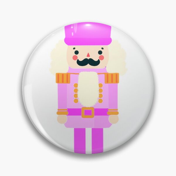 Item preview, Pink On Pink Christmas Nutcracker Toy Soldier Graphic Art - White Background designed and sold by Star-Fragment.