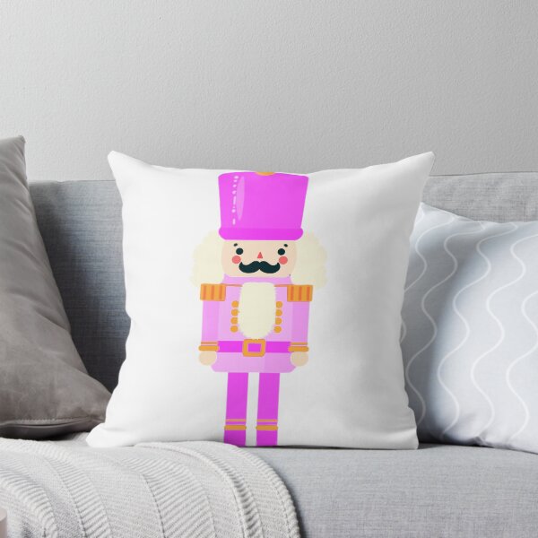 Item preview, Pink On Pink Christmas Nutcracker Toy Soldier Graphic Art - White Background designed and sold by Star-Fragment.
