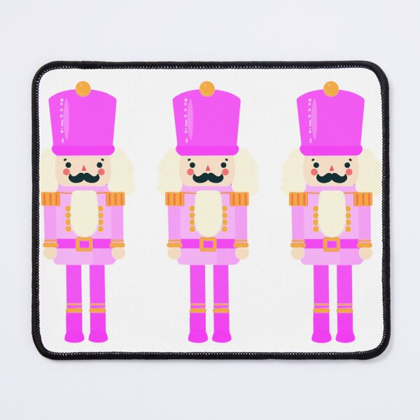 Item preview, Pink On Pink Christmas Nutcracker Toy Soldier Graphic Art - White Background designed and sold by Star-Fragment.