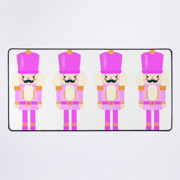 Item preview, Pink On Pink Christmas Nutcracker Toy Soldier Graphic Art - White Background designed and sold by Star-Fragment.