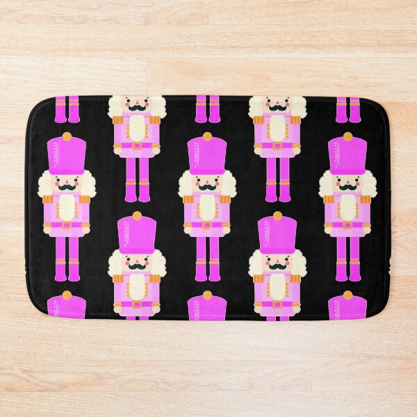 Item preview, Pink On Pink Christmas Nutcracker Toy Soldier Graphic Art - Black Background designed and sold by Star-Fragment.
